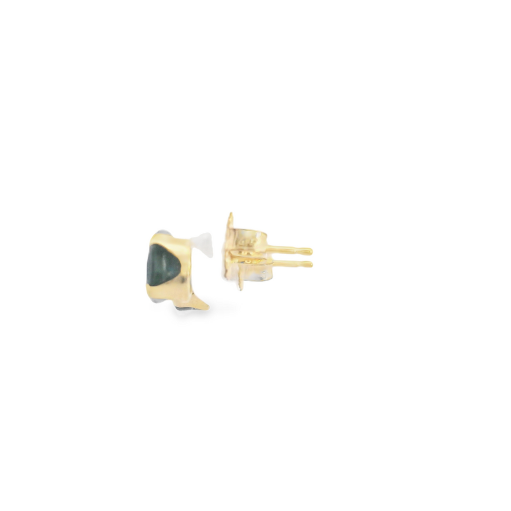 14K YG Sapphire Stud Earrings