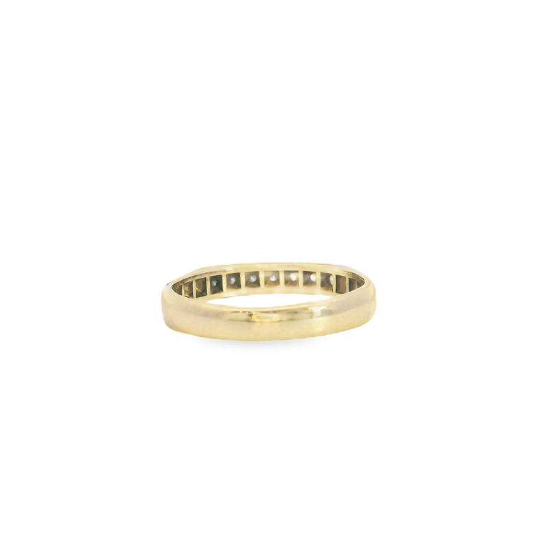 14K YG Diamond Band