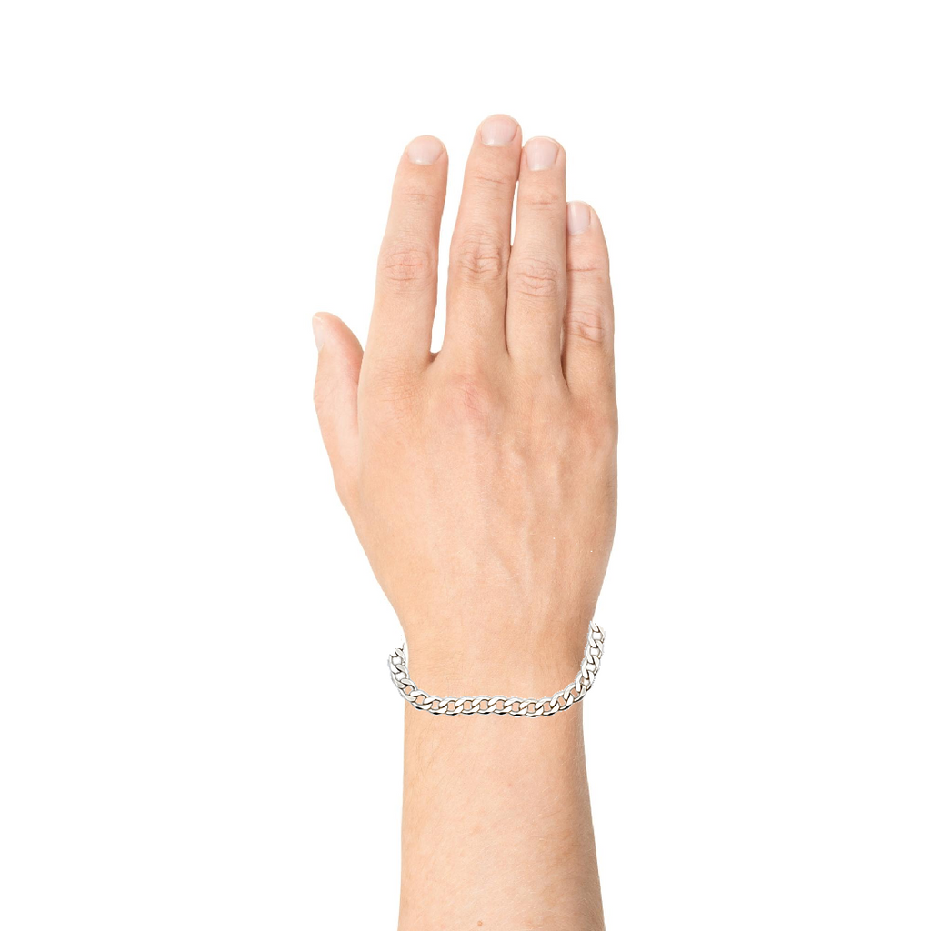 Sterling Silver 7" Curb Link Bracelet