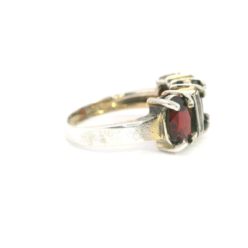 Sterling Silver Garnet Ring