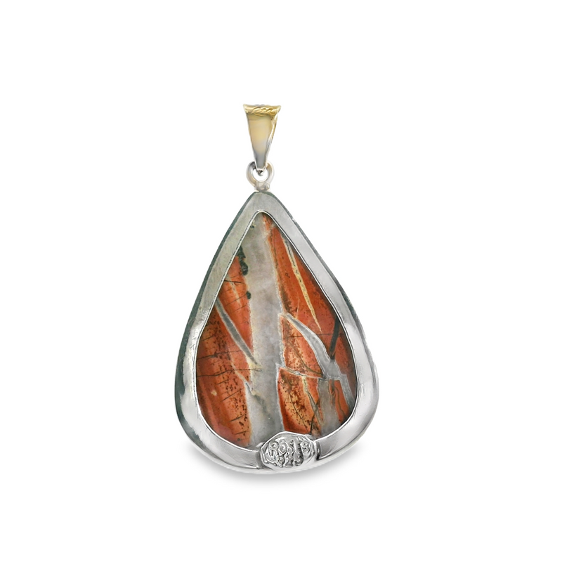 Sterling Silver Jasper Pendant