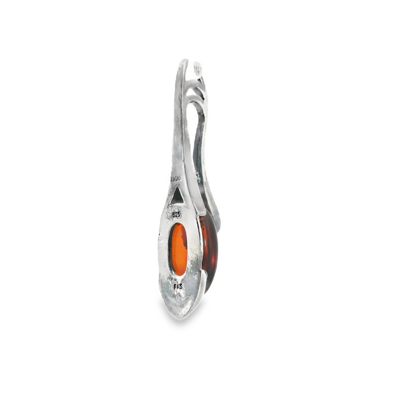 Sterling Silver Amber Pendant