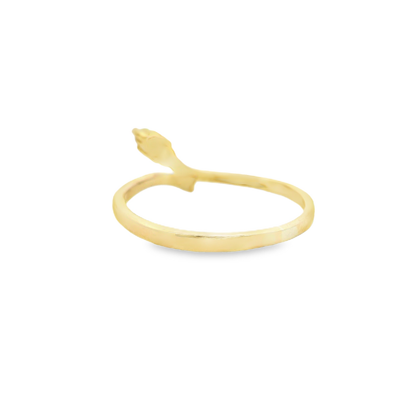 18K YG Diamond Bypass Ring