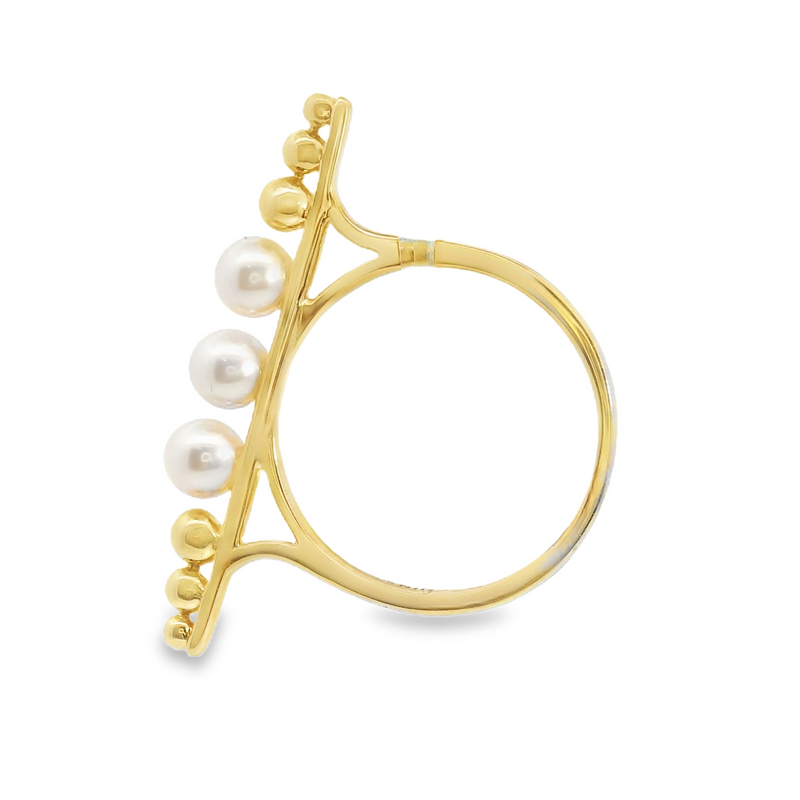 14K YG Pearl Ring