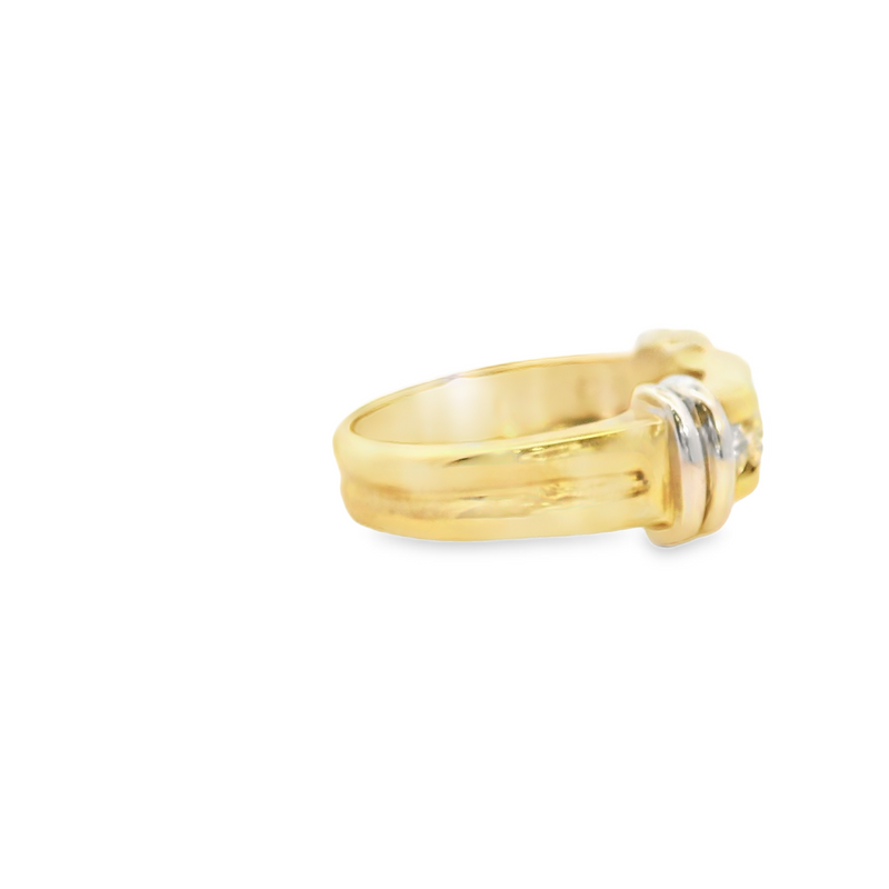 18K & PLATINUM DIAMOND BAND