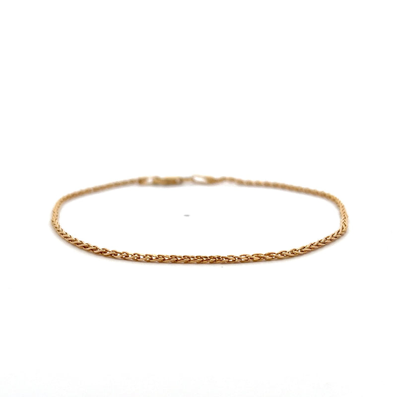 14K YG SPIGA BRACELET 7.75" 2.