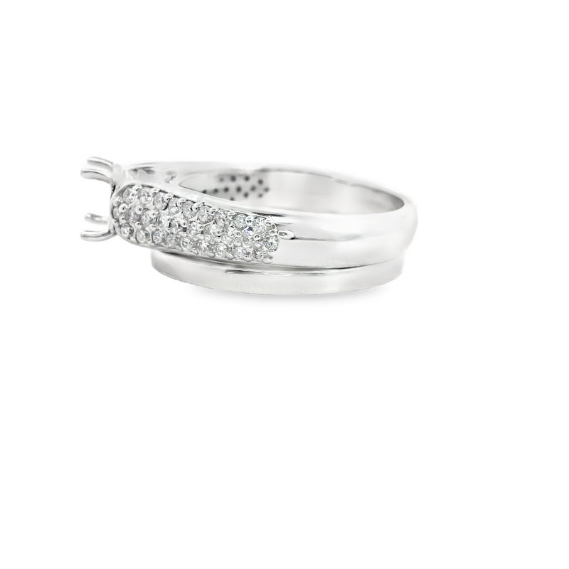 14K WG DIAMOND RING WEDDING SET