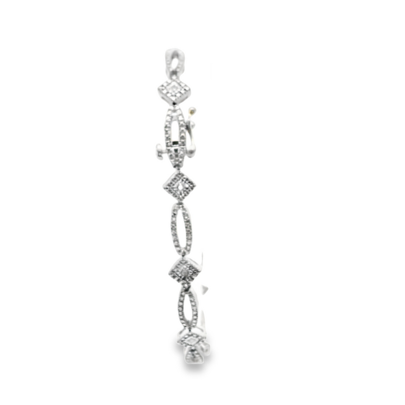 Sterling Silver Diamond Tennis Bracelet