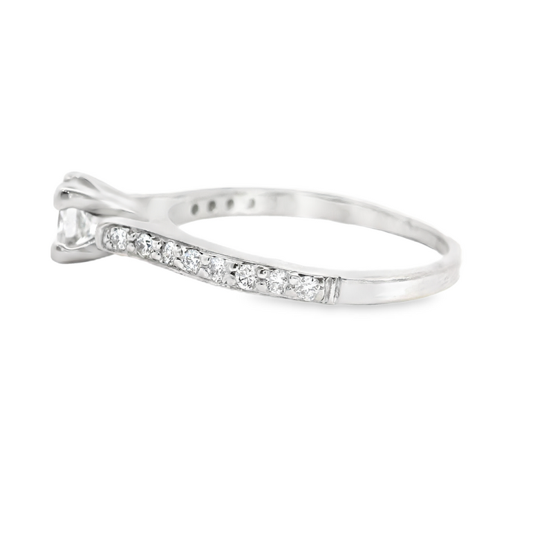 14K WG Diamond Engagement Ring
