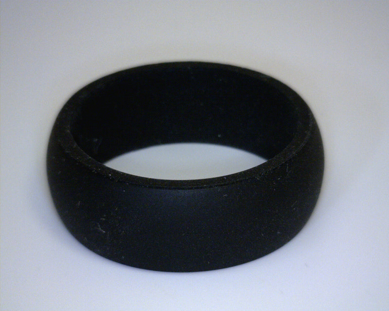 OMNIA BLACK SILICONE BAND PLAI