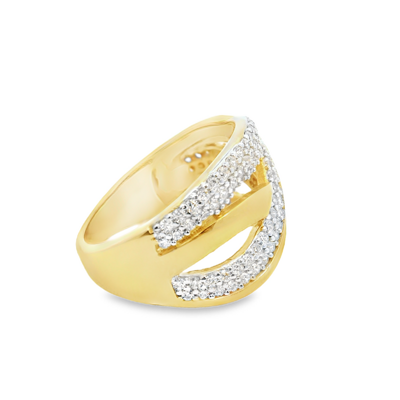 Gold Plated CZ Ring
