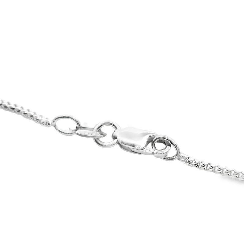 10K WG Diamond Cut Wheat Chain 20"