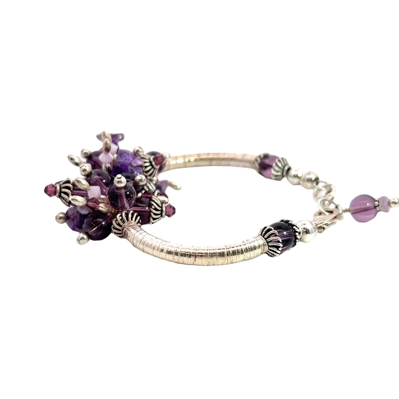 Sterling Silver Amethyst Bracelet