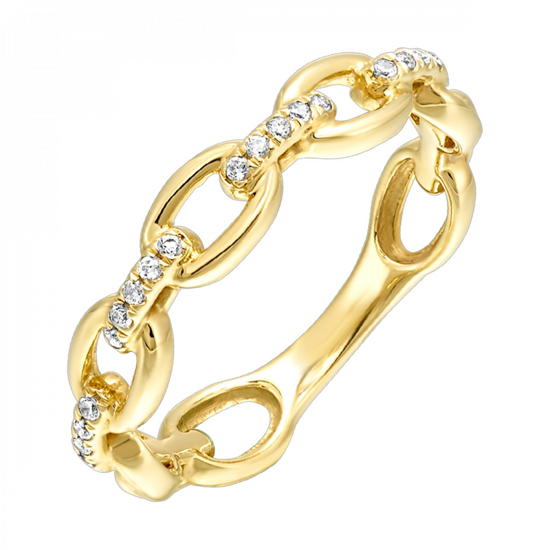 10K YG Diamond Band