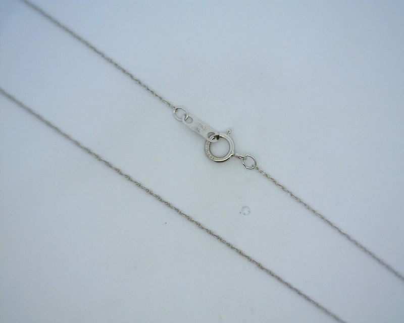 14K WG Loose Rope Chain 17