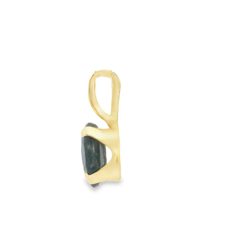 14K YG Sapphire Stud Earrings