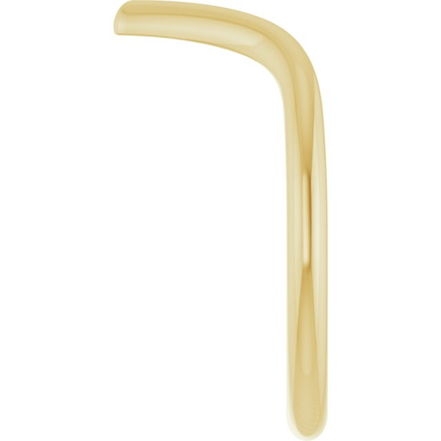 14K YG V Curve Wedding Band 2.0MM