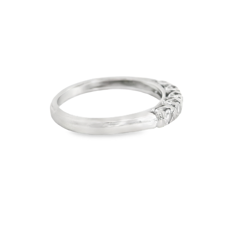 14K WG 5 Stone Diamond Band