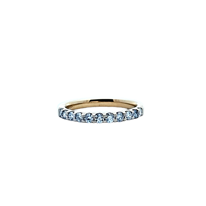 14K YG Diamond Band