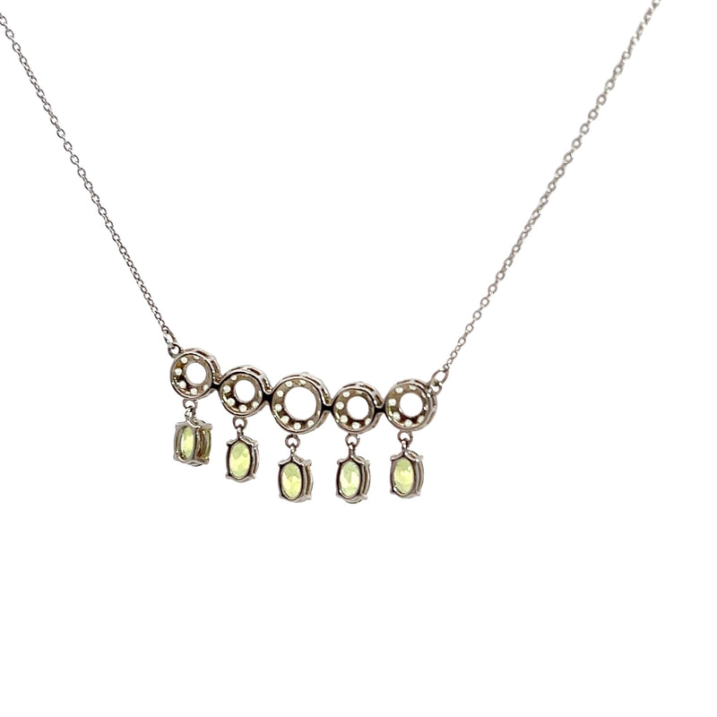 Sterling Silver Peridot Necklace