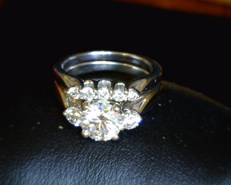 14K WG WEDDING SET