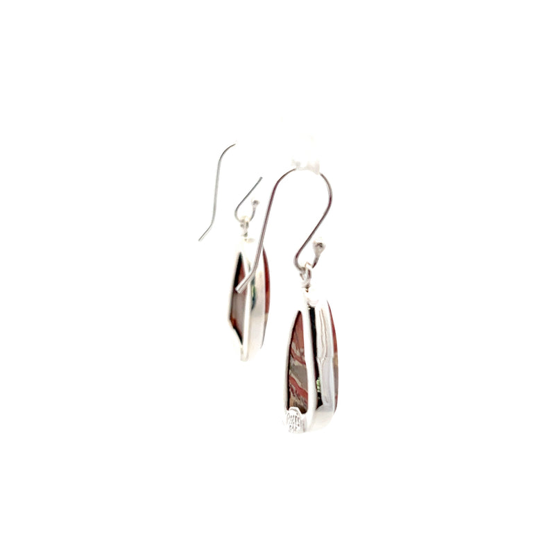 Sterling Silver Sunset Jasper Earrings