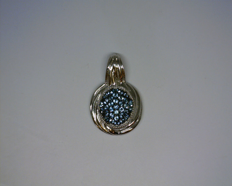 STERLING SILVER BLUE TOPAZ PEN