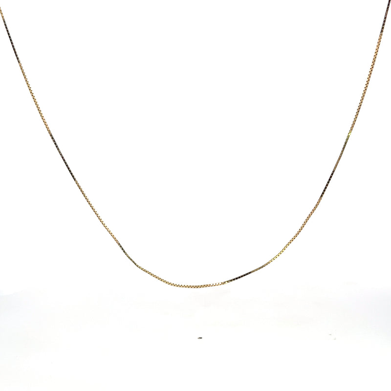 14K YG Box Chain 24"