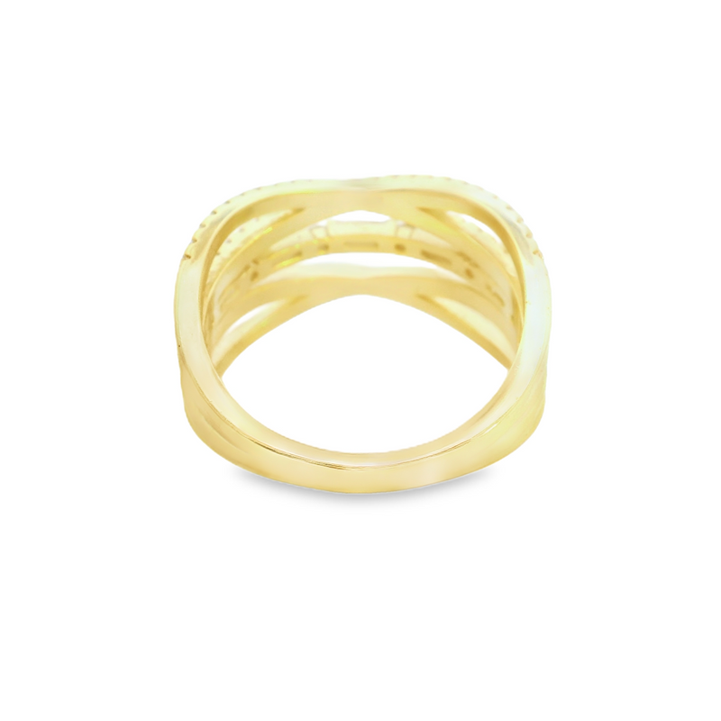 Gold Plated CZ Band