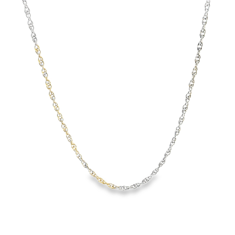 Sterling Silver Loose Rope Chain 19"