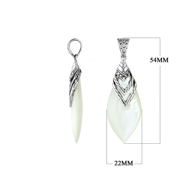 Sterling Silver Mother of Pearl Pendant