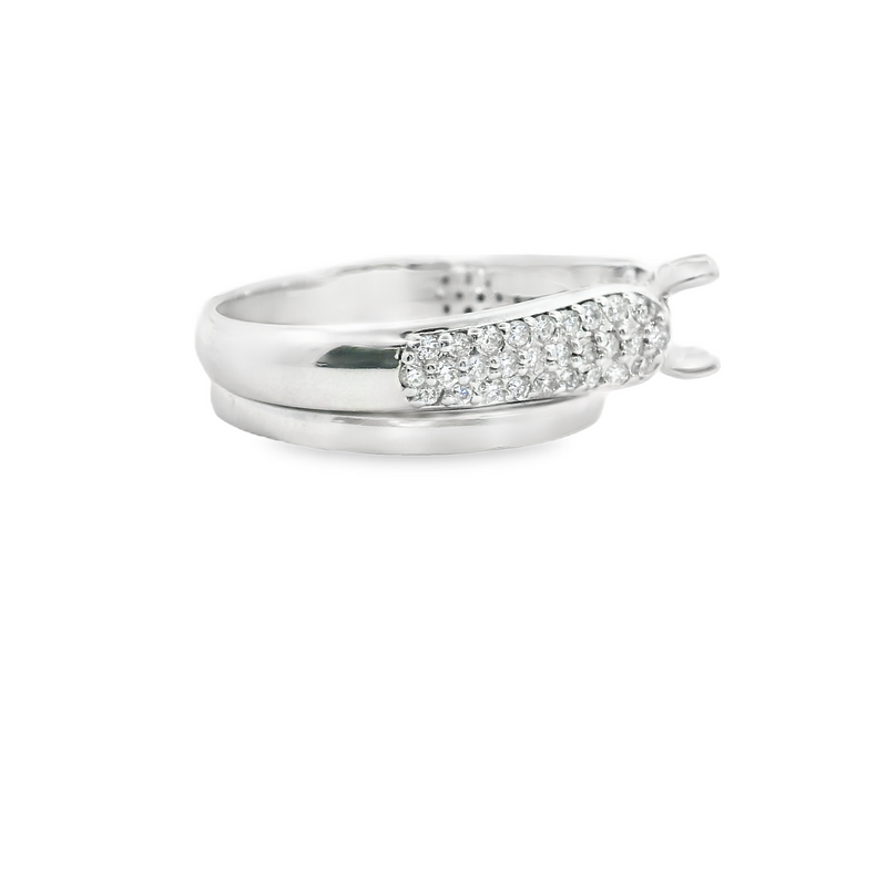 14K WG DIAMOND RING WEDDING SET