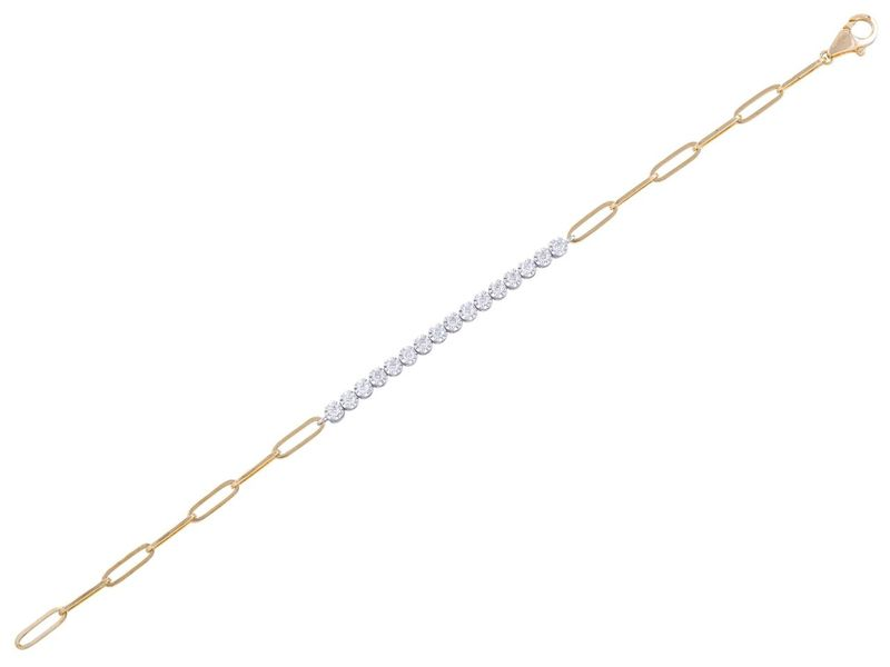 14K YG Diamond Bracelet