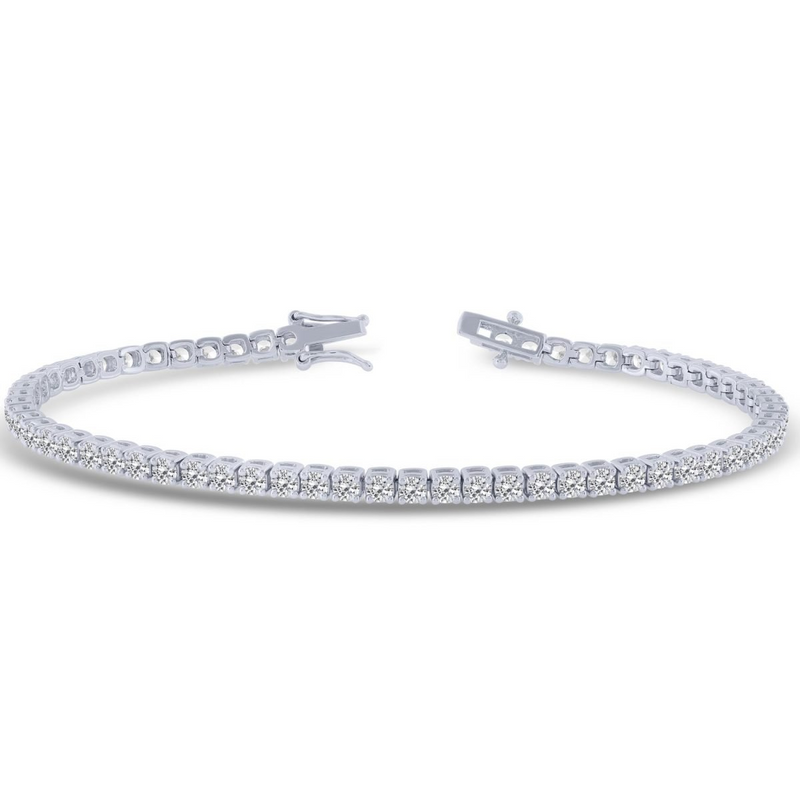 14K WG Diamond Tennis Bracelet 4.00 CT TW
