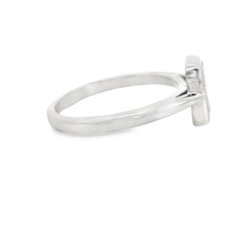 14K WG Cluster Diamond Ring