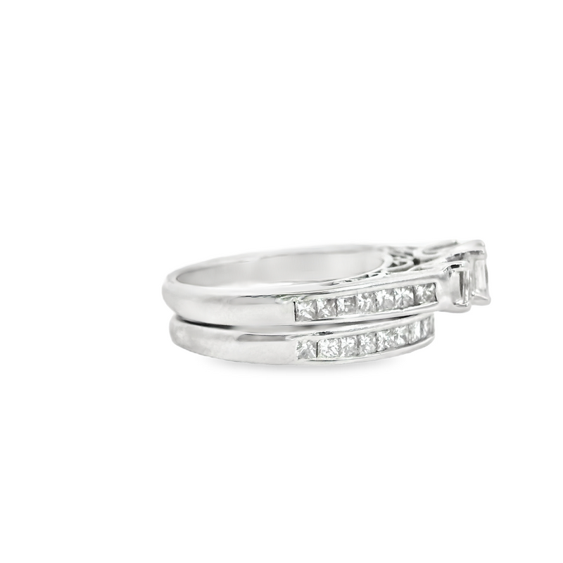 14K WG DIAMOND SET