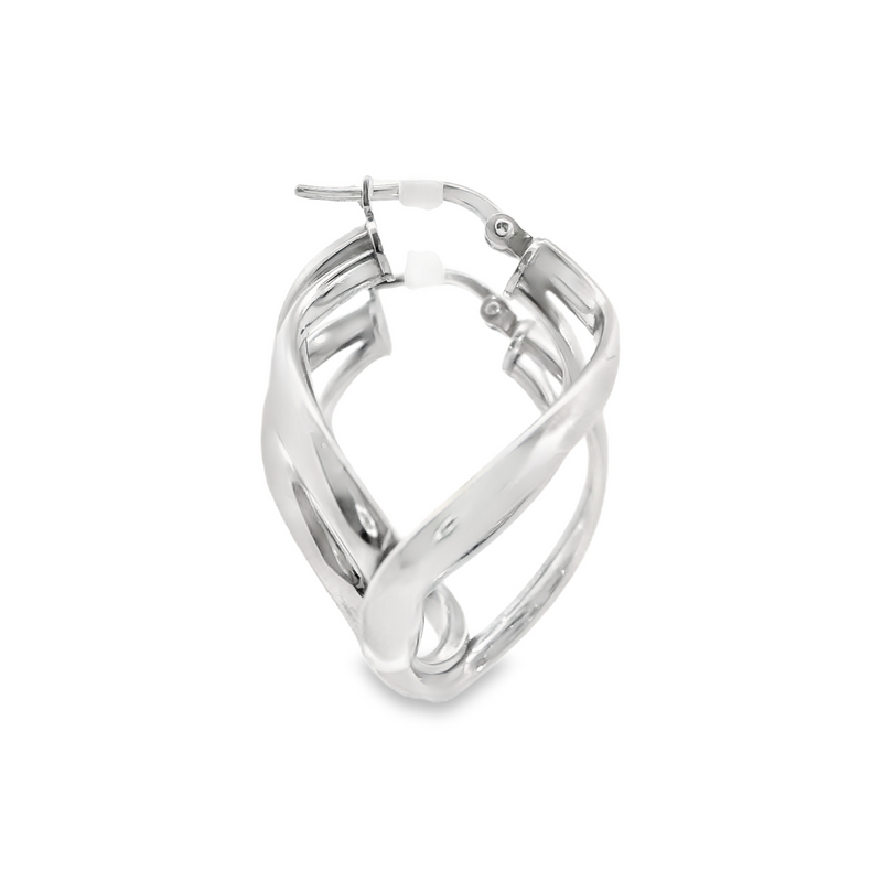 Sterling Silver Loopy Hoop Earrings