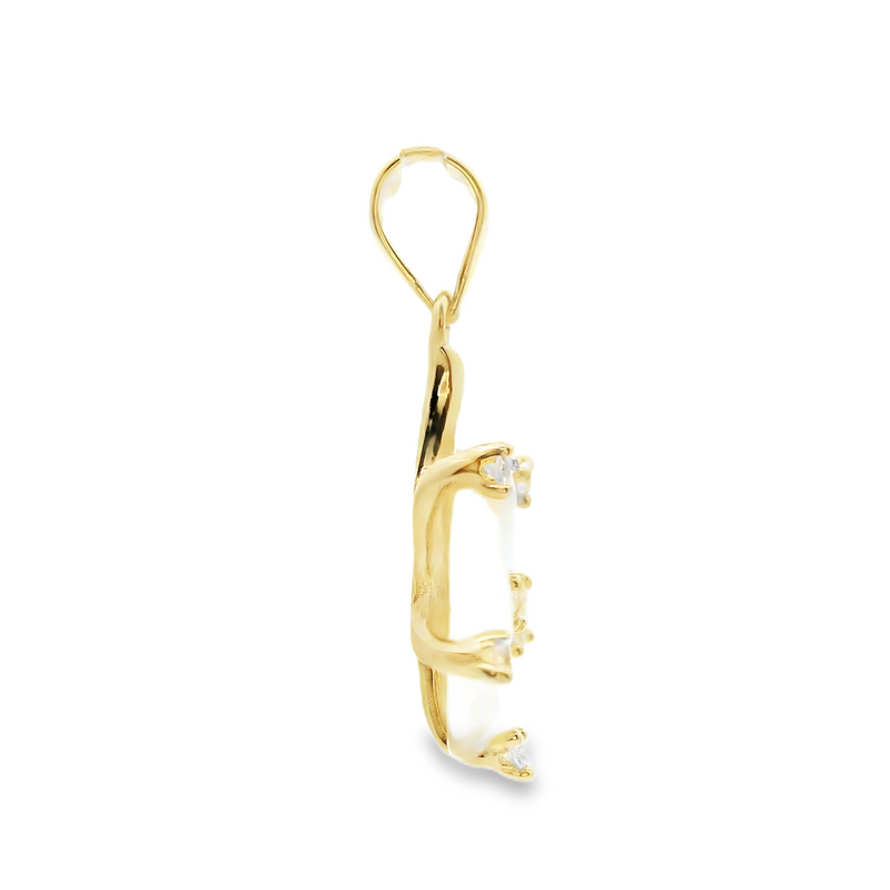 Gold Plated Flower Pendant