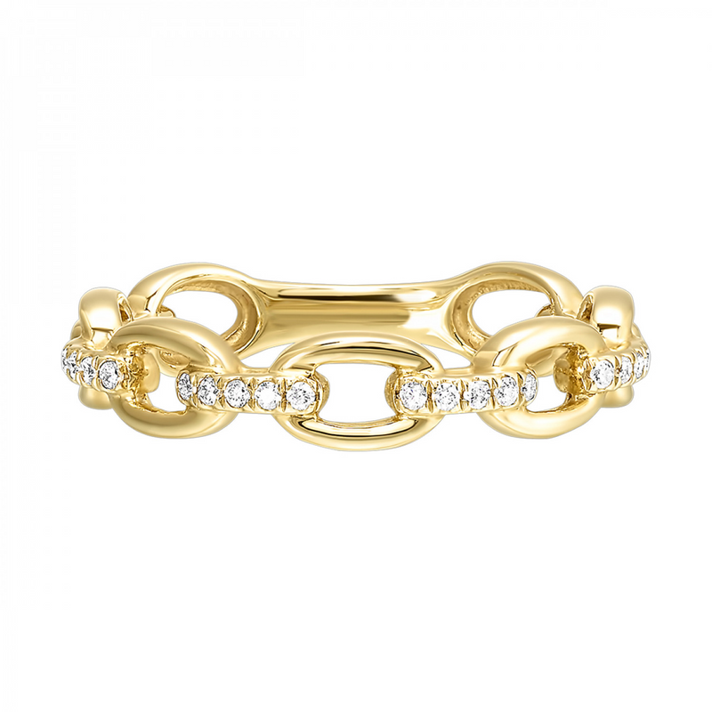 10K YG Diamond Band