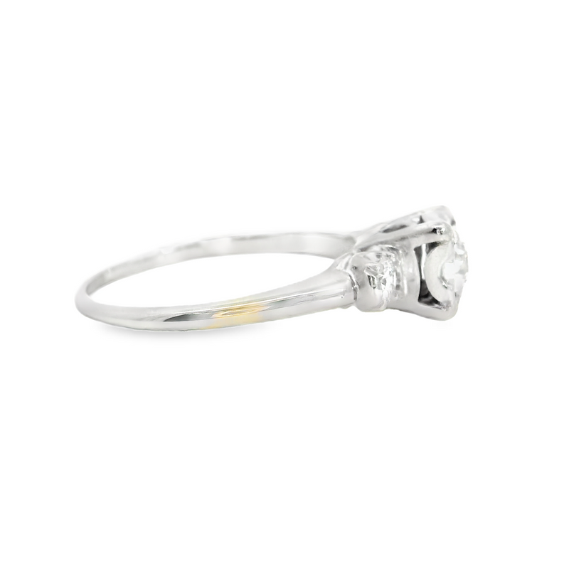 18K WG Diamond Engagement Ring