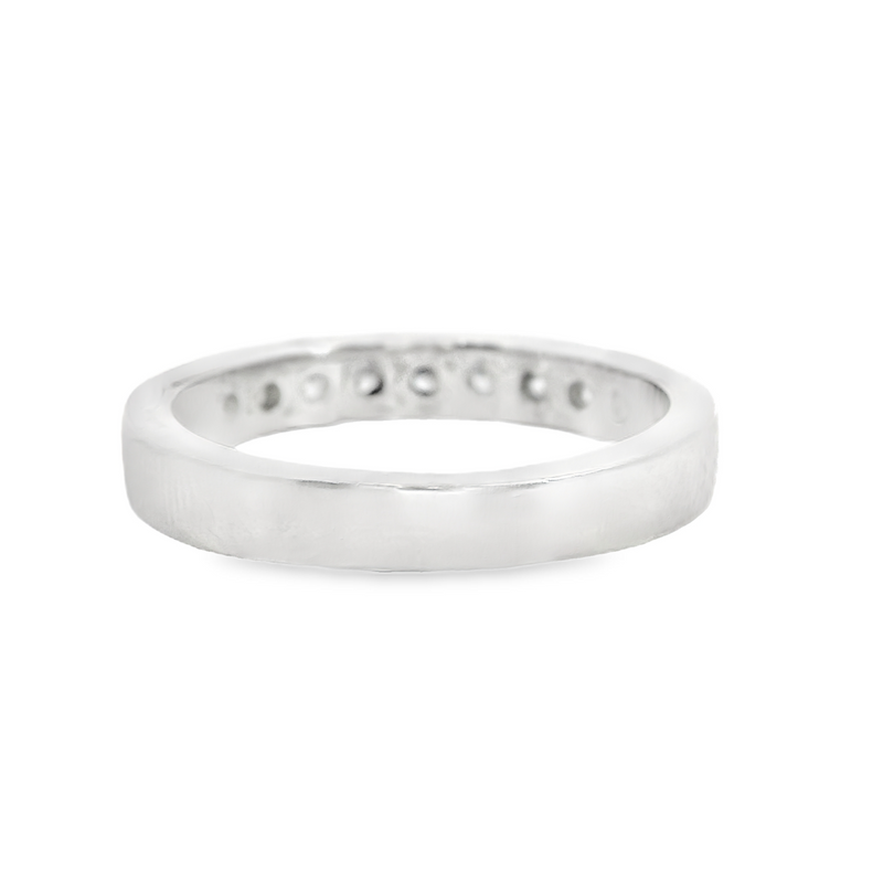 Platinum Channel Set Diamond Band