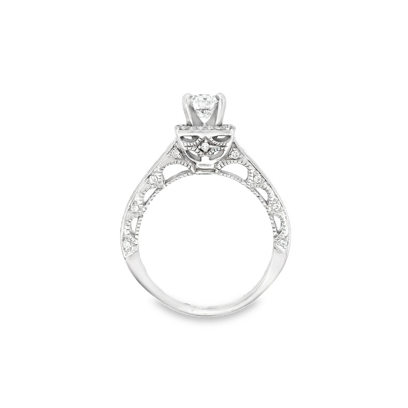 14K WHITE GOLD DIAMOND MOUNT