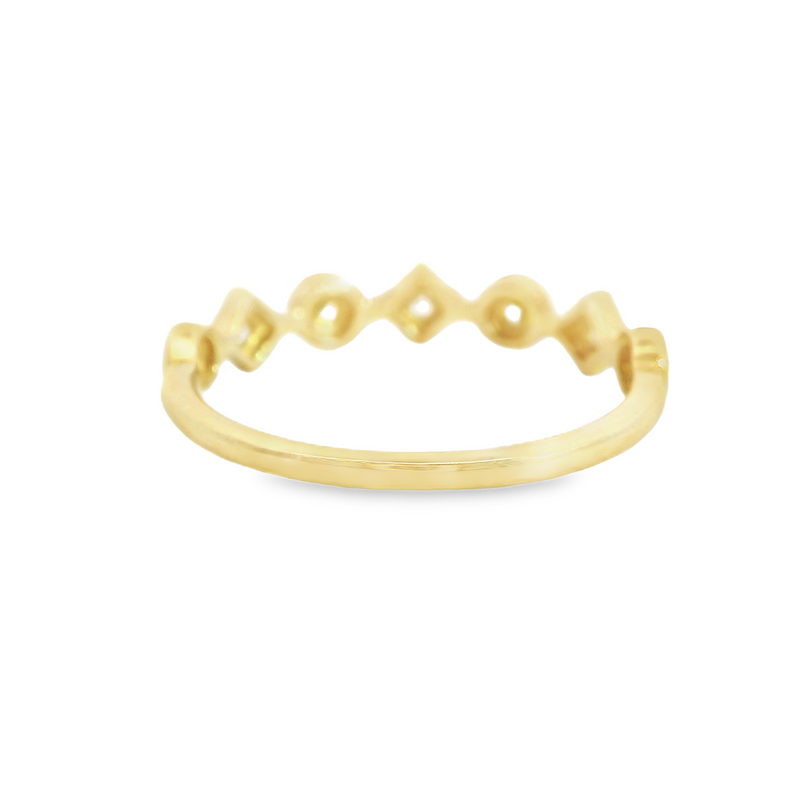 14K YG Diamond Ring 0.09 CT TW