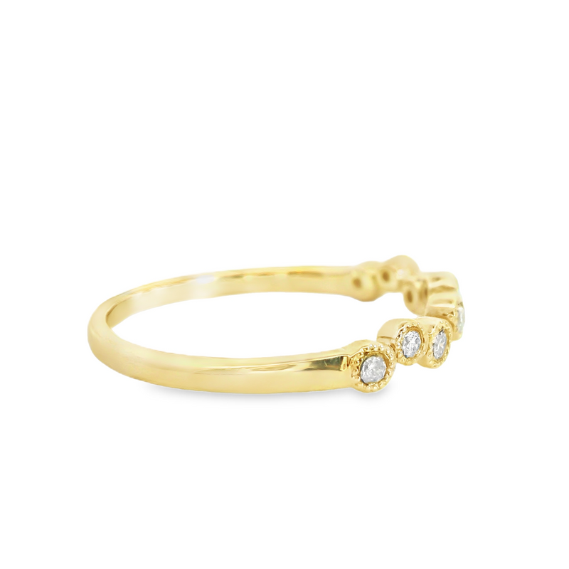 10K YG Diamond Band