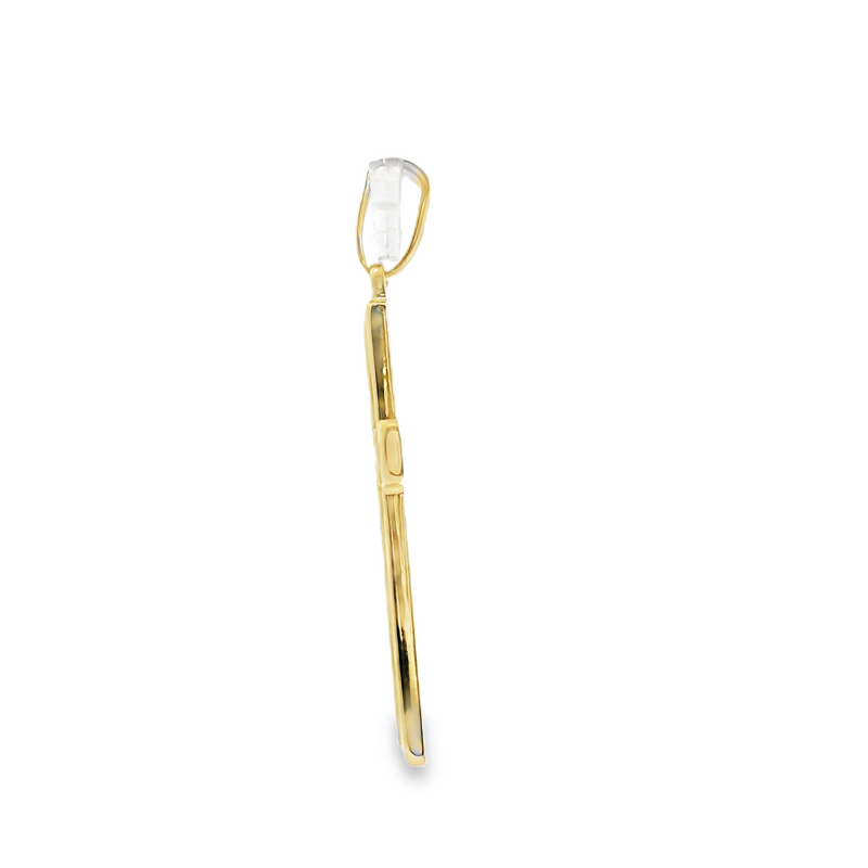 14K YG Cross Pendant