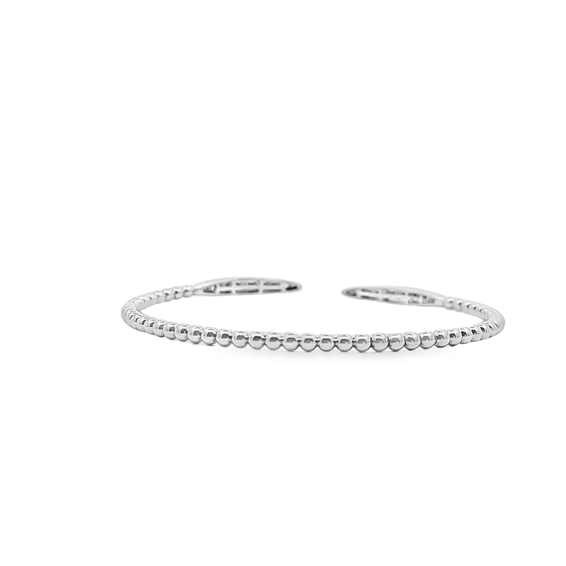 10K WG Diamond Flex Cuff Bracelet