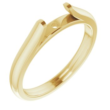 14K YG Solitaire Setting Size