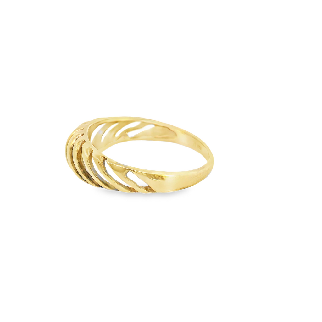 10K YG Domed Band Size 4.5