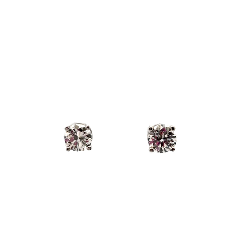 14K WG Diamond Stud Earrings 1.38 CT TW