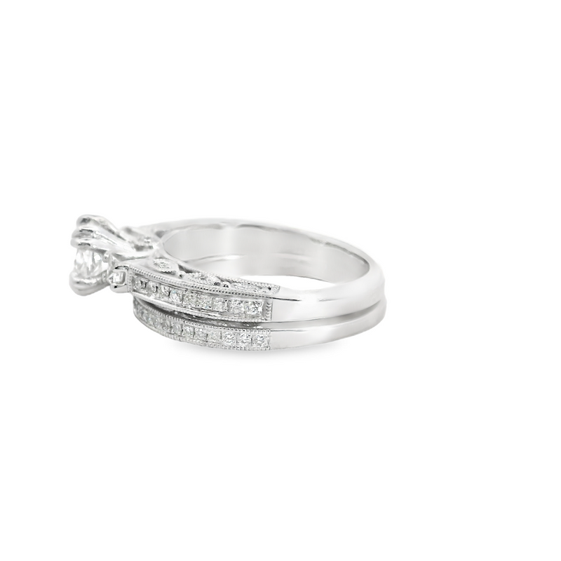 14K WG  DIAMOND WED SET